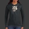 Ladies 100% Ring Spun Cotton Long Sleeve Hooded T Shirt Thumbnail