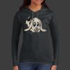 Ladies 100% Ring Spun Cotton Long Sleeve Hooded T Shirt Thumbnail
