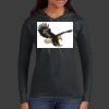 Ladies 100% Ring Spun Cotton Long Sleeve Hooded T Shirt Thumbnail