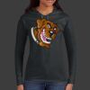 Ladies 100% Ring Spun Cotton Long Sleeve Hooded T Shirt Thumbnail
