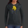 Ladies 100% Ring Spun Cotton Long Sleeve Hooded T Shirt Thumbnail