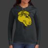 Ladies 100% Ring Spun Cotton Long Sleeve Hooded T Shirt Thumbnail