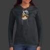Ladies 100% Ring Spun Cotton Long Sleeve Hooded T Shirt Thumbnail