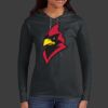 Ladies 100% Ring Spun Cotton Long Sleeve Hooded T Shirt Thumbnail