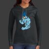 Ladies 100% Ring Spun Cotton Long Sleeve Hooded T Shirt Thumbnail