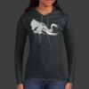 Ladies 100% Ring Spun Cotton Long Sleeve Hooded T Shirt Thumbnail