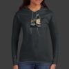 Ladies 100% Ring Spun Cotton Long Sleeve Hooded T Shirt Thumbnail