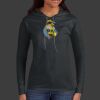 Ladies 100% Ring Spun Cotton Long Sleeve Hooded T Shirt Thumbnail