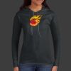 Ladies 100% Ring Spun Cotton Long Sleeve Hooded T Shirt Thumbnail
