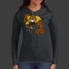 Ladies 100% Ring Spun Cotton Long Sleeve Hooded T Shirt Thumbnail