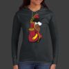 Ladies 100% Ring Spun Cotton Long Sleeve Hooded T Shirt Thumbnail
