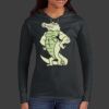 Ladies 100% Ring Spun Cotton Long Sleeve Hooded T Shirt Thumbnail