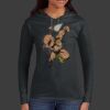 Ladies 100% Ring Spun Cotton Long Sleeve Hooded T Shirt Thumbnail