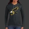 Ladies 100% Ring Spun Cotton Long Sleeve Hooded T Shirt Thumbnail