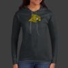Ladies 100% Ring Spun Cotton Long Sleeve Hooded T Shirt Thumbnail