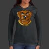Ladies 100% Ring Spun Cotton Long Sleeve Hooded T Shirt Thumbnail
