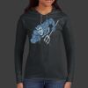 Ladies 100% Ring Spun Cotton Long Sleeve Hooded T Shirt Thumbnail