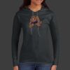 Ladies 100% Ring Spun Cotton Long Sleeve Hooded T Shirt Thumbnail