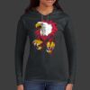 Ladies 100% Ring Spun Cotton Long Sleeve Hooded T Shirt Thumbnail