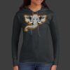 Ladies 100% Ring Spun Cotton Long Sleeve Hooded T Shirt Thumbnail