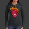 Ladies 100% Ring Spun Cotton Long Sleeve Hooded T Shirt Thumbnail