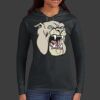 Ladies 100% Ring Spun Cotton Long Sleeve Hooded T Shirt Thumbnail