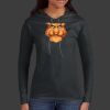 Ladies 100% Ring Spun Cotton Long Sleeve Hooded T Shirt Thumbnail