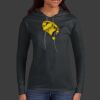 Ladies 100% Ring Spun Cotton Long Sleeve Hooded T Shirt Thumbnail