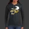 Ladies 100% Ring Spun Cotton Long Sleeve Hooded T Shirt Thumbnail