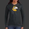 Ladies 100% Ring Spun Cotton Long Sleeve Hooded T Shirt Thumbnail