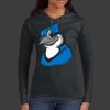 Ladies 100% Ring Spun Cotton Long Sleeve Hooded T Shirt Thumbnail