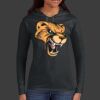 Ladies 100% Ring Spun Cotton Long Sleeve Hooded T Shirt Thumbnail