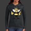 Ladies 100% Ring Spun Cotton Long Sleeve Hooded T Shirt Thumbnail