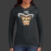 Ladies 100% Ring Spun Cotton Long Sleeve Hooded T Shirt Thumbnail