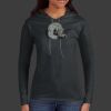 Ladies 100% Ring Spun Cotton Long Sleeve Hooded T Shirt Thumbnail