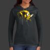 Ladies 100% Ring Spun Cotton Long Sleeve Hooded T Shirt Thumbnail