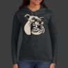 Ladies 100% Ring Spun Cotton Long Sleeve Hooded T Shirt Thumbnail