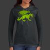 Ladies 100% Ring Spun Cotton Long Sleeve Hooded T Shirt Thumbnail
