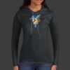 Ladies 100% Ring Spun Cotton Long Sleeve Hooded T Shirt Thumbnail