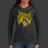 Ladies 100% Ring Spun Cotton Long Sleeve Hooded T Shirt Thumbnail