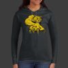 Ladies 100% Ring Spun Cotton Long Sleeve Hooded T Shirt Thumbnail