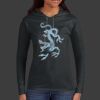 Ladies 100% Ring Spun Cotton Long Sleeve Hooded T Shirt Thumbnail