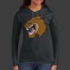 Ladies 100% Ring Spun Cotton Long Sleeve Hooded T Shirt Thumbnail