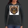Ladies 100% Ring Spun Cotton Long Sleeve Hooded T Shirt Thumbnail