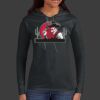 Ladies 100% Ring Spun Cotton Long Sleeve Hooded T Shirt Thumbnail