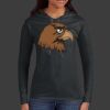 Ladies 100% Ring Spun Cotton Long Sleeve Hooded T Shirt Thumbnail