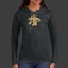 Ladies 100% Ring Spun Cotton Long Sleeve Hooded T Shirt Thumbnail