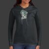 Ladies 100% Ring Spun Cotton Long Sleeve Hooded T Shirt Thumbnail