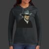 Ladies 100% Ring Spun Cotton Long Sleeve Hooded T Shirt Thumbnail