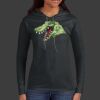 Ladies 100% Ring Spun Cotton Long Sleeve Hooded T Shirt Thumbnail
